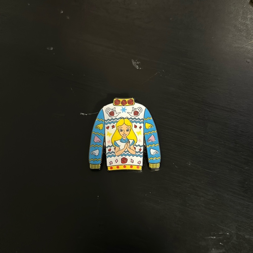 Loungefly Disney Holiday Sweater Blind Box Enamel Pin Alice